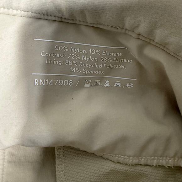Outdoor Voices Women's RecTrek Pants Shorts Cargo Zip Off Convertible Cream XS - Picture 10 of 10